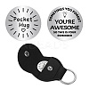 2Pcs 2 Style PU Leather Guitar Clip AJEW-CN0001-21-012-1