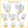 Crown Zinc Alloy Cake Decoration AJEW-CP0008-85G-2