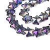 Electroplate Glass Beads Strand EGLA-S188-18-B01-3