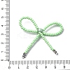 Alloy & Glass Seed Beads Bowknot Chandelier Component Links PALLOY-D359-03F-3