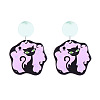Halloween Acrylic Dangle Stud Earrings FS-WGAFD0C-12-1
