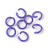 Spray Painted Iron Open Jump Rings IFIN-F149-F13-1
