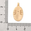Brass Pendants With Clear Cubic Zirconia KK-S403-04G-3