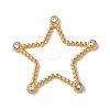 Golden 304 Stainless Steel Rhinestonet Pendants LS-STAS-Q312-02D-G-1