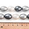 Electroplated Shell Pearl Beads Strands BSHE-H110-01-04-5
