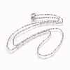 304 Stainless Steel Chain Necklaces NJEW-K099-01F-2