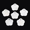 Natural Freshwater Shell Carved Pendants SHEL-N038-13-1