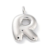 Rack Plating Brass Balloon Letter Pendants X-KK-C050-01P-R-1