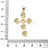 Brass Micro Pave Cubic Zirconia Pendants KK-D426-24A-G-3