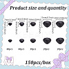 1 Box Flat Triangle Plastic Craft Noses Cabochons Set DOLL-GO0001-04C-2
