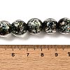 Handmade Dichroic Foil Glass Beads Strands DICH-U001-06C-4