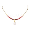 Natural Malaysia Jade Pendant Nekclaces NJEW-JN05917-01-2