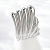 304 Stainless Steel Cuff Rings LS-RJEW-D306-10P-4