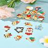 24Pcs 12 Styles Mother's Day Theme Alloy Enamel Pendants ENAM-FS0002-77-10