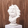 Greek Roman Style Statue Flower Pot Greek Head Planter Resin Succulent Planter Vase Makeup Brushes Container Pen Holder for Home Office Decoration ( 165*110MM ) JX094A-5