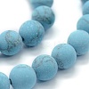 Synthetic Turquoise Beads Strands G-P387-01-4mm-3