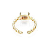 Brass Micro Pave Cubic Zirconia Cuff Rings RJEW-S044-119E-NF-3