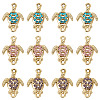 16Pcs Alloy Rhinestone Connector Charms ALRI-TA0001-40-1