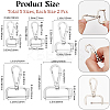 10Pcs 5 Styles Alloy Swivel Lobster Claw Clasps FIND-BBC0003-81P-2