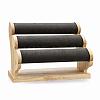 3-Tier Microfiber Cloth Bar Bracelet Holder Stand BDIS-I002-01B-1