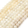 Natural White Moonstone Beads Strands G-F674-08-8mm-01-3