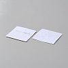 200Pcs PVC Jewelry Hair Claw Clip Display Cards with Hanging Hole CDIS-WH0031-03-2