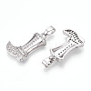 Brass Micro Pave Cubic Zirconia Pendants KK-N254-239P-2