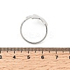 5Pcs 304 Stainless Steel Open Cuff Rings for Women RJEW-K313-10P-5