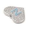 Brass Micro Pave Cubic Zirconia Pendants KK-Q772-10P-3