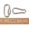 304 Stainless Steel Rock Climbing Carabiners and Screw Carabiner Lock Charms STAS-TA0004-62P-10