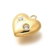 304 Stainless Steel Rhinestone Pendants STAS-M109-10G-02-2