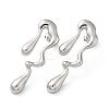 Non-Tarnish 304 Stainless Steel Stud Earrings STAS-Q252-31P-1