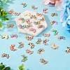 48Pcs 12 Styles Alloy Enamel Connector Charms ENAM-TA0001-59-5