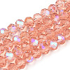 Electroplate Glass Beads Strands LS-EGLA-A034-T10mm-L24-1