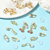 24Pcs 4 Styles 304 Stainless Steel Clip-on Earring Findings with Imitation Pearl Plastic Beaded STAS-SC0010-46A-5