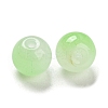 Two Tone Spray Painting Glass Beads GLAA-L046-03E-2