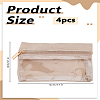 1Pc Rectangle Polyester Cosmetic Zipper Pouches AJEW-LP0004-06-2