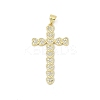 Brass Micro Pave Cubic Zirconia Pendants KK-D317-106G-1