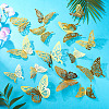 96Pcs 8 Styles PET 3D Butterfly Wall Stickers DIY-TA0013-12A-5