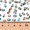 Spray Painted Glass Seed Beads SEED-T007-08A-4