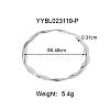 Classic Stainless Steel Twist Bangles YS7860-2-1