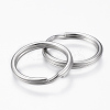Tarnish Resistant 304 Stainless Steel Split Key Rings STAS-P178-1.5x27mm-P-2