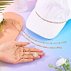 4Pcs 4 Colors Brass Enamel Curb Chain Bracelet Making AJEW-TAC00047-5