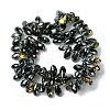 Transparent Electroplate Glass Beads Strands GLAA-K064-07A-HP01-2