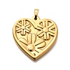 304 Stainless Steel Pendants LS-STAS-B079-02G-02-1