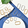 8 Pairs 4 Styles 304 Stainless Steel Oval Hoop Earrings EJEW-SC0001-75-4
