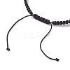 Synthetic Magnesite Skull Braided Bead Bracelets BJEW-JB10523-4