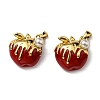 Rack Plating Brass Enamel Pendants KK-D026-35G-2