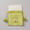 3D Floral Embroidery Cloth Drawstring Bags ABAG-WH0048-88E-1