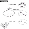 304 Stianless Steel Cable Chain Bracelet Making STAS-CJ0001-135M-2